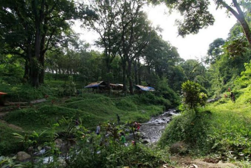 Lukisan Keindahan Alam Banyuwangi Terpancar Di Air Terjun Kalibendo 